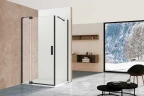 Душевой уголок Vincea Extra NaNх100 VSR-1E901080CLB профиль Черный стекло прозрачное