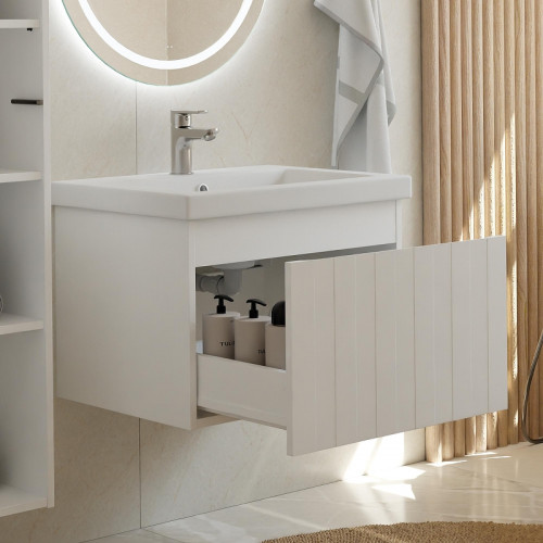 Тумба под раковину Vigo Finlay 60 331 подвесная цвет Белый