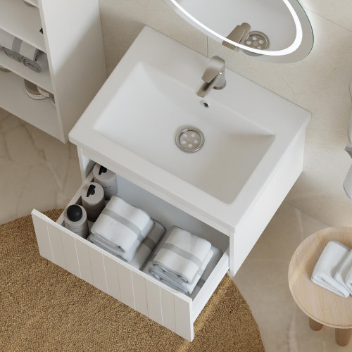 Тумба под раковину Vigo Finlay 60 331 подвесная цвет Белый