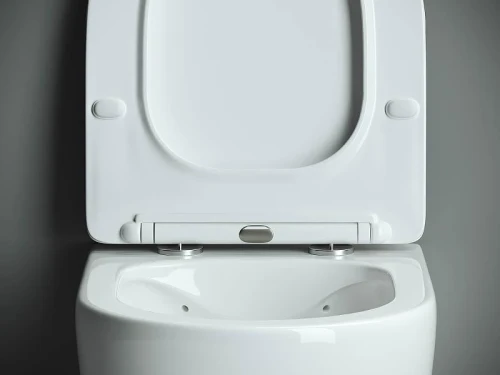 Комплект унитаза DIWO Ceramicanova Mono CN1905 с сиденьем с инсталляцией DIWO 4501 с клавишей смыва цвет Глянцевый белый