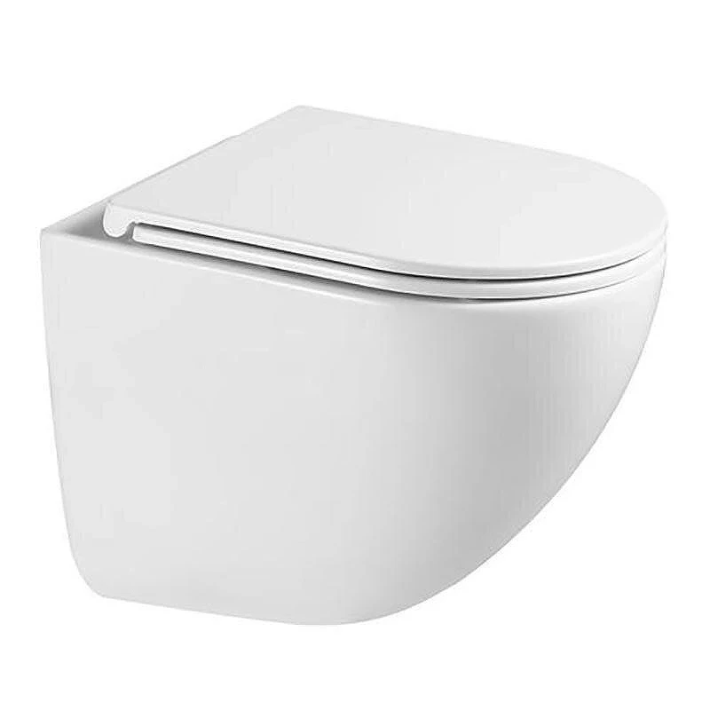 Унитаз SantiLine SL-5025Z подвесной цвет Белый с сиденьем Микролифт