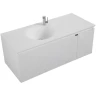 Тумба с раковиной Black&White Universe U918.1200-2 120 91812002 подвесная Glossy White МДФ / ЛДСП
