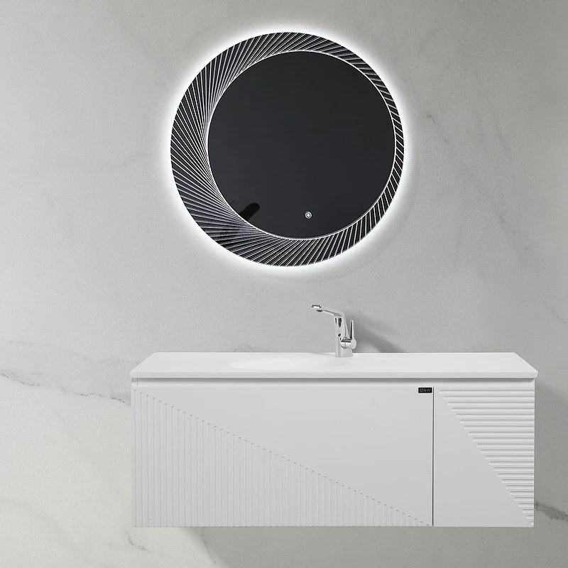 Тумба с раковиной Black&White Universe U918.1200-2 120 91812002 подвесная Glossy White МДФ / ЛДСП