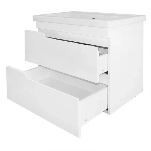 Тумба с раковиной Azario Kantri 70 CS00097251 подвесная цвет Белый глянец