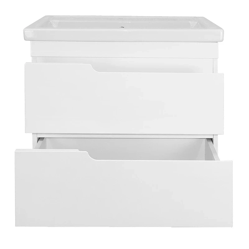 Тумба с раковиной Azario Kantri 70 CS00097251 подвесная цвет Белый глянец