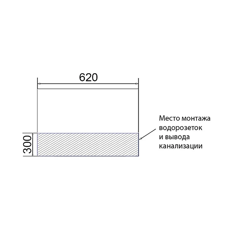 Тумба с раковиной Azario Kantri 70 CS00097251 подвесная цвет Белый глянец