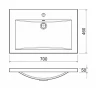 Тумба с раковиной Azario Kantri 70 CS00097251 подвесная цвет Белый глянец