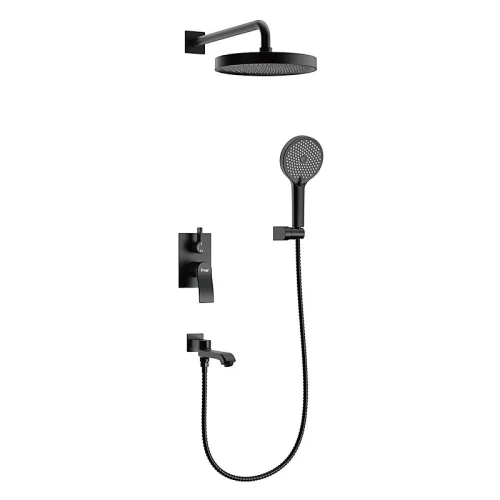 Душевая система Frap F7175-6 цвет Черный матовый