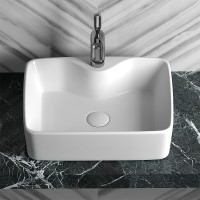 Раковина Ceramicanova Element 48 CN6033 Белая фаянс накладная
