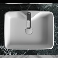 Раковина Ceramicanova Element 48 CN6033 Белая фаянс накладная
