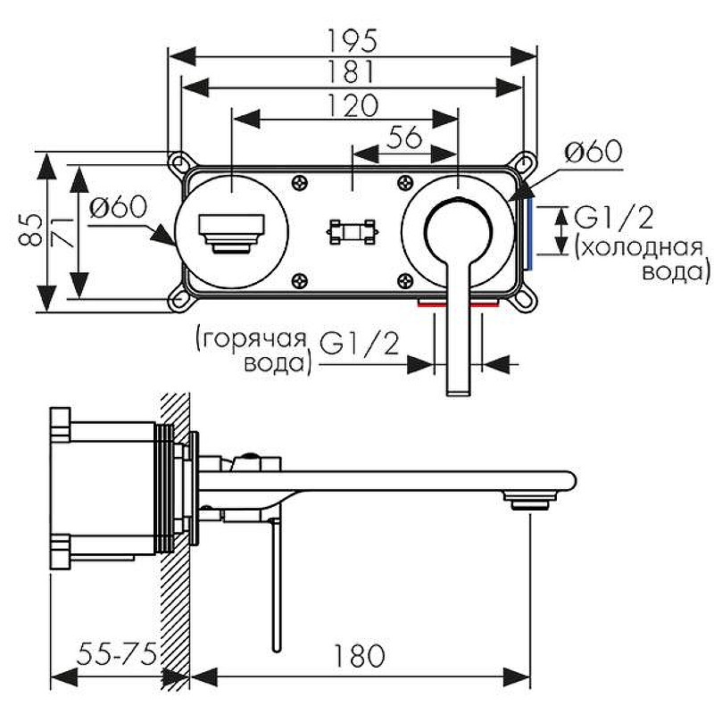 Смеситель для раковины Kaiser Serio 05511 Хром