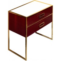 Тумба под раковину Boheme Armadi Art Monaco 100 866-100-RG Бордо глянец Золото МДФ / ЛДСП