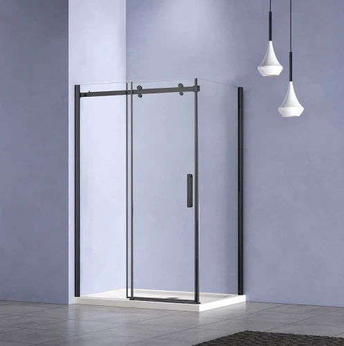 Душевой уголок Vincea Como-N 160x100 VSR-4CN1016CLB профиль Черный стекло прозрачное