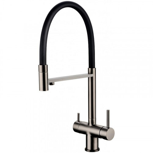 Смеситель для кухни Grocenberg GB4099BG Графит