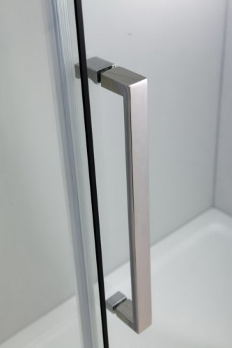 Душевой уголок Black&White Stellar Wind S305 100х100 3051010 профиль Серебристый хром стекло прозрачное