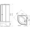 Душевая кабина Melodia della vita Classica 80x80 MB01005 без гидромассажа