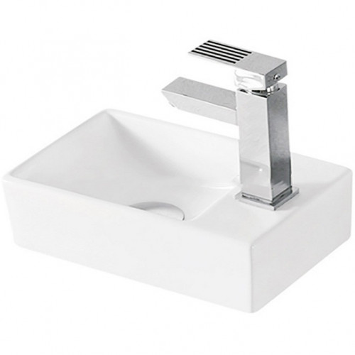 Раковина CeramaLux 30 9048GTL Белая фаянс подвесная