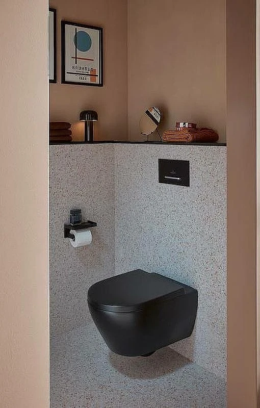 Кнопка смыва для инсталляции Villeroy&Boch ViConnect 922169AN Черная матовая