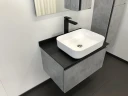 Тумба с раковиной Comforty Эдинбург 75 00004149066 подвесная Бетон светлый МДФ / ЛДСП