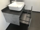 Тумба с раковиной Comforty Эдинбург 75 00004149066 подвесная Бетон светлый МДФ / ЛДСП