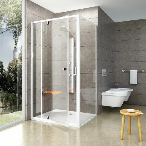 Душевая стенка Ravak Pivot PPS-80 90G40100Z1 профиль Белый стекло Transparent
