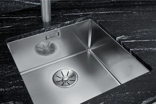 Кухонная мойка Blanco Claron 400-U 521573 Нержавеющая сталь с зеркальной полировкой нержавеющая сталь встраиваемый