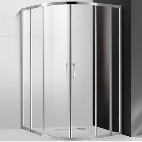 Душевой уголок Cezares Molveno R-22 120х120 MOLVENO-R-22-100+20-C-Cr-IV профиль Хром стекло прозрачное