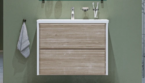 Тумба под раковину Velvex Gesso 80 tp.GES.9696.80.2Y подвесная Белая матовая Дуб сонома