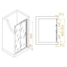 Душевая дверь RGW Passage PA-14Gb 100 41081410-016 профиль Золото брашированное стекло прозрачное