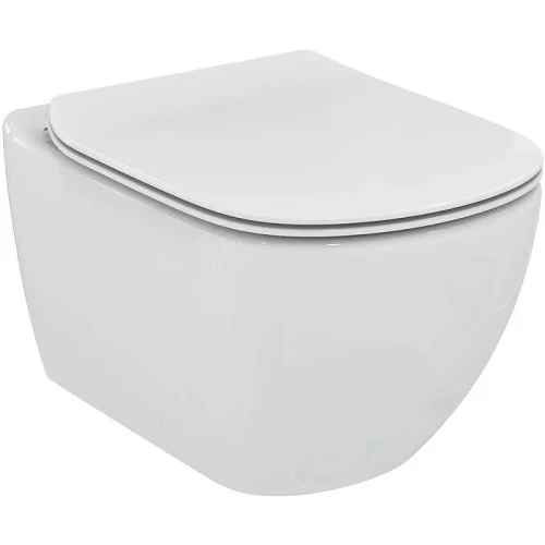 Унитаз с инсталляцией Ideal Standard Tesi Aqua Blade TT00002/123A6 с сиденьем Микролифт и Черной матовой клавишей смыва