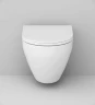 Унитаз с инсталляцией AM.PM Spirit FlashClean C701700WH+C707857WH + Tece Profil 9400412 с сиденьем Микролифт и клавишей смыва Хром глянцевый