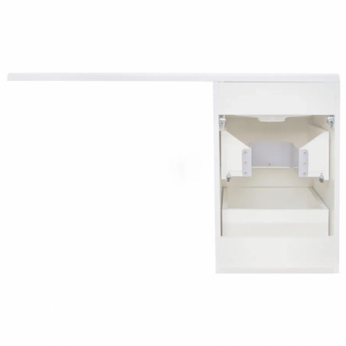 Тумба под раковину Style Line Даллас 100 Люкс Plus подвесная Белая МДФ / ЛДСП