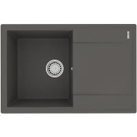 Кухонная мойка Lemark Imandra 760 9910029 Серый шелк искусственный камень (литьевой мрамор) встраиваемый