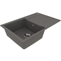 Кухонная мойка Lemark Imandra 760 9910029 Серый шелк искусственный камень (литьевой мрамор) встраиваемый