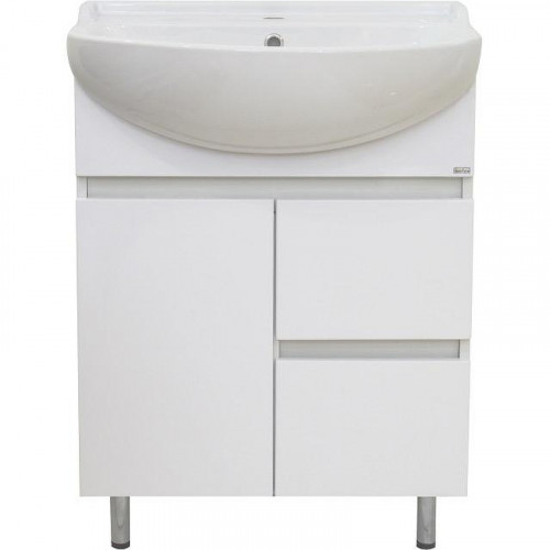 Тумба с раковиной Misty Амур 60 УТ000009448 Белая