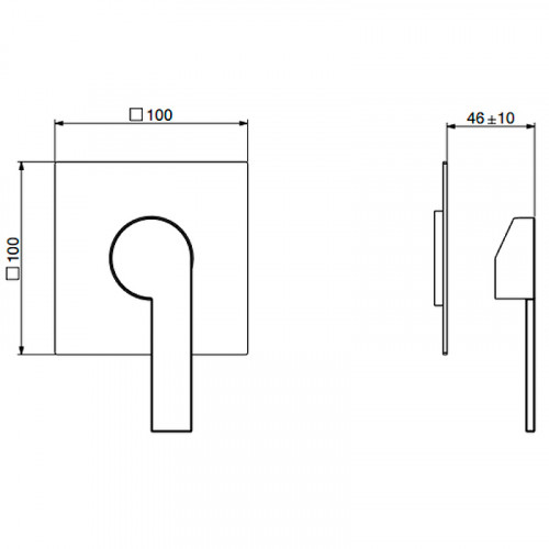 Смеситель для душа Gattoni Color 8031/ESC0 Хром