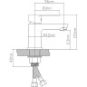 Смеситель для раковины Ростовская Мануфактура Сантехники Boou B8289-1J Хром латунь