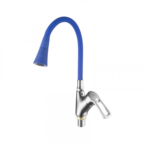 Смеситель для кухни Fashun A4466+A7351 цвет Хром Синий