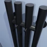 Электрический полотенцесушитель Тругор Вектор ПЭК СП 120x15 Черный нержавеющая сталь