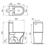 Унитаз компакт BelBagno Sfera-R BB2141CPR/BB865SC без бачка с сиденьем Микролифт фаянс напольный