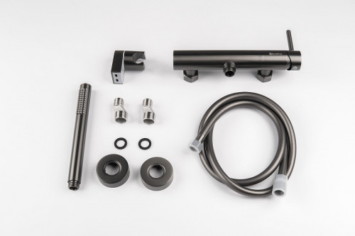 Смеситель для душа Knotlor Eclipse SS-22/GM цвет Вороненая сталь