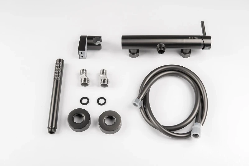 Смеситель для душа Knotlor Eclipse SS-22/GM цвет Вороненая сталь