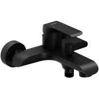 Смеситель для ванны Ravak Flat FL 022.20/150 X070175 Черный матовый латунь на стену