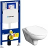 Унитаз с инсталляцией Roca Mateo 346200000+ZRU9302815 + Geberit Duofix Sigma UP320 111.300.00.5 с сиденьем