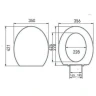 Унитаз с инсталляцией Roca Mateo 346200000+ZRU9302815 + Geberit Duofix Sigma UP320 111.300.00.5 с сиденьем