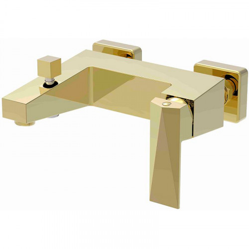 Смеситель для ванны Bravat Iceberg F676110G-01 Золото латунь на стену