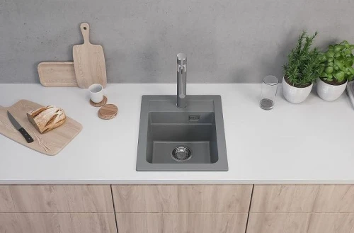 Кухонная мойка Alveus Granital Atrox 10 Concrete G81 400x500 1139770 Бетон искусственный камень (литьевой мрамор) встраиваемая сверху, встраиваемая снизу