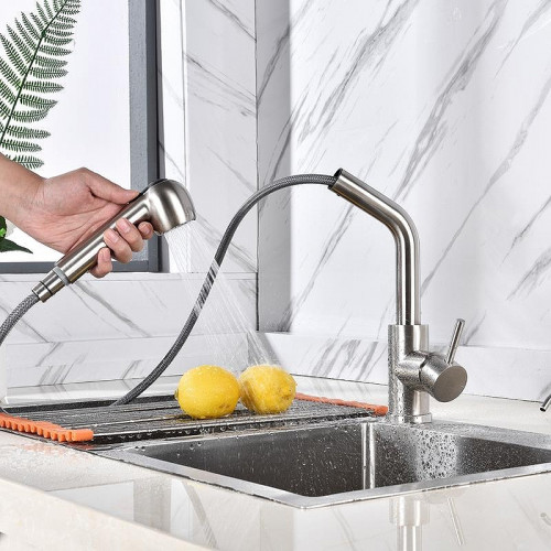 Смеситель для кухни Fashun A56009 цвет Сатин