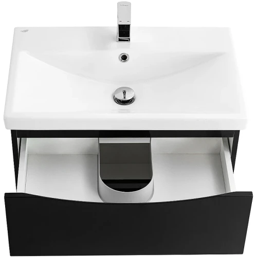 Тумба под раковину BelBagno Marino-Cer 60 MARINO-CER-600-2C-SO-NL-P подвесная Nero Lucido МДФ / ЛДСП
