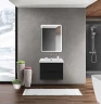 Тумба под раковину BelBagno Marino-Cer 60 MARINO-CER-600-2C-SO-NL-P подвесная Nero Lucido МДФ / ЛДСП